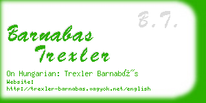 barnabas trexler business card